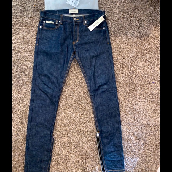 fear of god ankle zip jeans